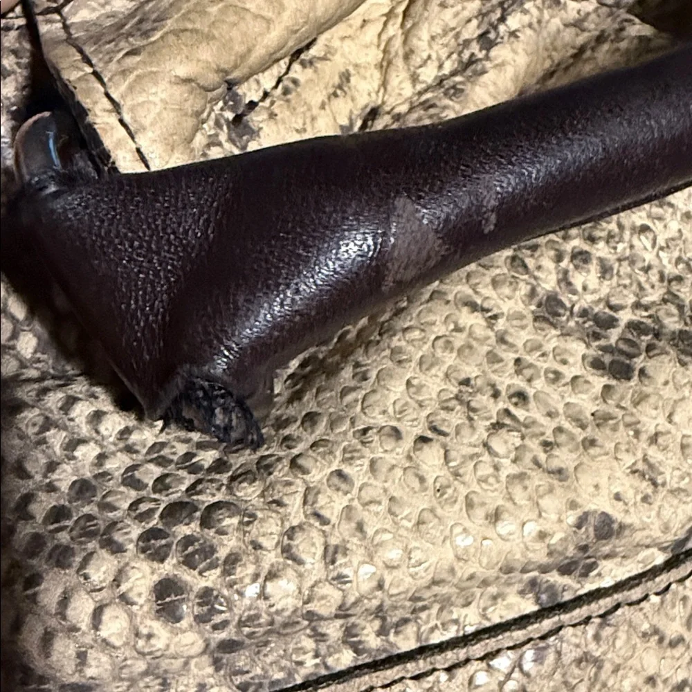 Furla Snake Print Hobo Bag